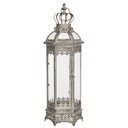 Lanterne Argent 19x16x58 cm