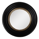 Wall Mirror Black Gold colored Ø 31x4 cm