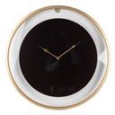Wanduhr Schwarz Ø 60x5 cm / 1xAA