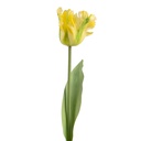 Deko Ast mit Blumen Gelb Grün 61 cm