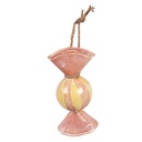 Decorazione Caramella Rosa Giallo 10x8x21 cm