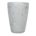Glas Kerzenhalter Weiß Ø 9x13 cm
