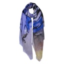 Schal Damen Muster Blau 90x180 cm