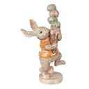 Dekoration Kaninchen mit Eis Beige Orange 16x10x28 cm
