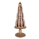 Decoration cake Brown Gold colored Ø 21x56 cm