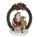 Kerstman met LED 19x12x23 cm