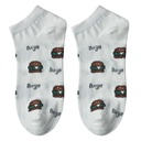 Socken Weiß Braun 36-41
