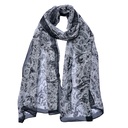 Foulard Donna Stampato Grigio 50x160 cm