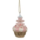 Gâteau pendentif Rose Ø 5x8 cm
