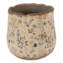 Blumentopf für Innen Beige Gelb Ø 21x19 cm