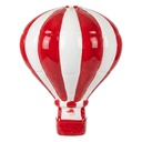 Boule de Noël Blanc Rouge Ø 8x13 cm