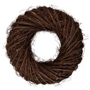 Decoration Couronne Marron Ø 50x13 cm