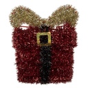 Decorazione pendente Scatola regalo Rosso Color oro 26x5x30 cm