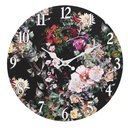 Wanduhr Schwarz Ø 34x4 cm / 1xAA