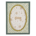Picture Frame Green White 14x2x19 cm / 10x15 cm