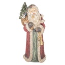 Weihnachtsdeko Weihnachtsmann Rot Beige 35x28x83 cm