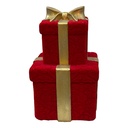 Décoration Cadeaux Rouge Couleur or 30x30x50 cm