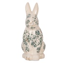 Statua Decorativa Coniglio Beige Verde 16x12x28 cm