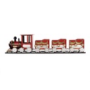 Dekoration Zug Rot 58x12x14 cm