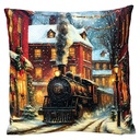 Coussin rempli Bleu Marron 45x45x4 cm