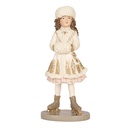 Decorativa Bambino Beige Bianco 8x7x18 cm