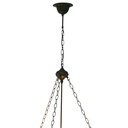 Ophanging tiffanykappen met 3 oogjes 100 cm E27/max 3x60W