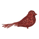 Weihnachtsdeko Vogel Rot 16x6x6 cm