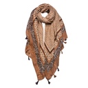 Schal Damen Muster Braun 90x180 cm