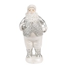 Décoration père Noël Argent 8x6x16 cm