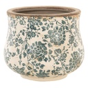 Pot de fleurs d'intérieur Beige, Vert Ø 21x17 cm