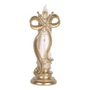 Candela di decorazione con LED Color oro Rosa 13x12x34 cm / 2xAA