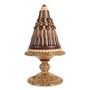 Decoration cake Brown Gold colored Ø 24x45 cm