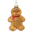 Weihnachtsanhänger Braun Rot 6x2x10 cm
