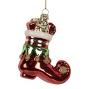 Weihnachtsanhänger Rot Weiß 9x4x10 cm
