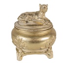 Scatola di gioielli Pantera Oro Ø 13x14 cm