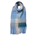 Schal Damen Muster Blau 36x210 cm