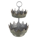Etagere 2 Etagen Grün Ø 33x53 cm