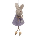 Anhänger Kaninchen Violett 6x3x13 cm