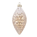 Weihnachtskugel Goldfarbig Ø 6x12 cm