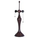Base Lampada da Tavolo Tiffany Marrone Ø 17x60 cm E27/max 2x40W