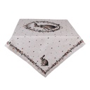 Tischdecke Quadratisch Beige Braun 100x100 cm