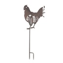 Gartenstecker Hahn Braun 47x2x124 cm