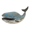 Decoratie walvis 26x10x16 cm