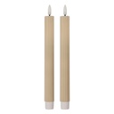 Kaars met LED set van 2 Ø 2x25 cm / 2xAAA