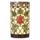 Tiffany Wandlampe Grün, Rot 20x11x36 cm E14/max 2x40W