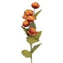 Rami Artificiali Decorativi con fiori Arancio Verde 10x10x63 cm
