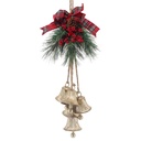 Décoration pendentif Cloches Couleur or Vert 20x20x77 cm