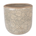 Pot de fleurs d'intérieur Gris Beige Ø 20x19 cm