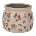 Vaso Porta Pianta Beige Rosa Ø 12x10 cm