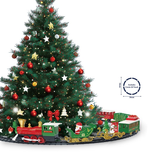 Decoratie Kerst trein Ø 56x5 cm